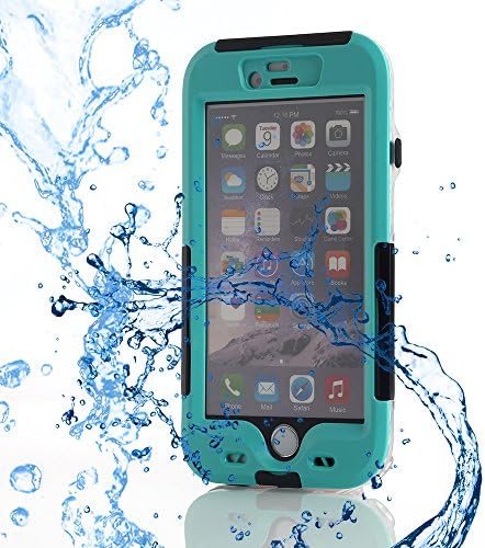 iPhone 6 Waterproof Case, oneCase™ IP-68 waterproof Shockproof Dust Proof Snow Proof Full Body Protective Case with Clear Back Cover for Apple iPhone 6 4.7"(Clear/Mint Green)