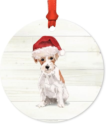 Amazon Com Andaz Press Animal Pet Dog Metal Christmas Ornament