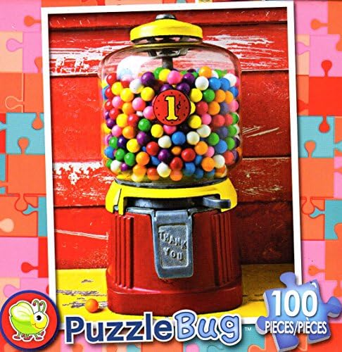 Bubblegum Machine - PuzzleBug - 100 Piece Jigsaw Puzzle