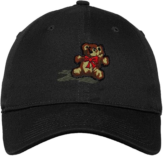 Soft Baseball Cap Teddy Bear Embroidery Holidays and Occasions