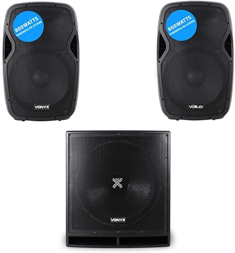 18 inch powered speakers