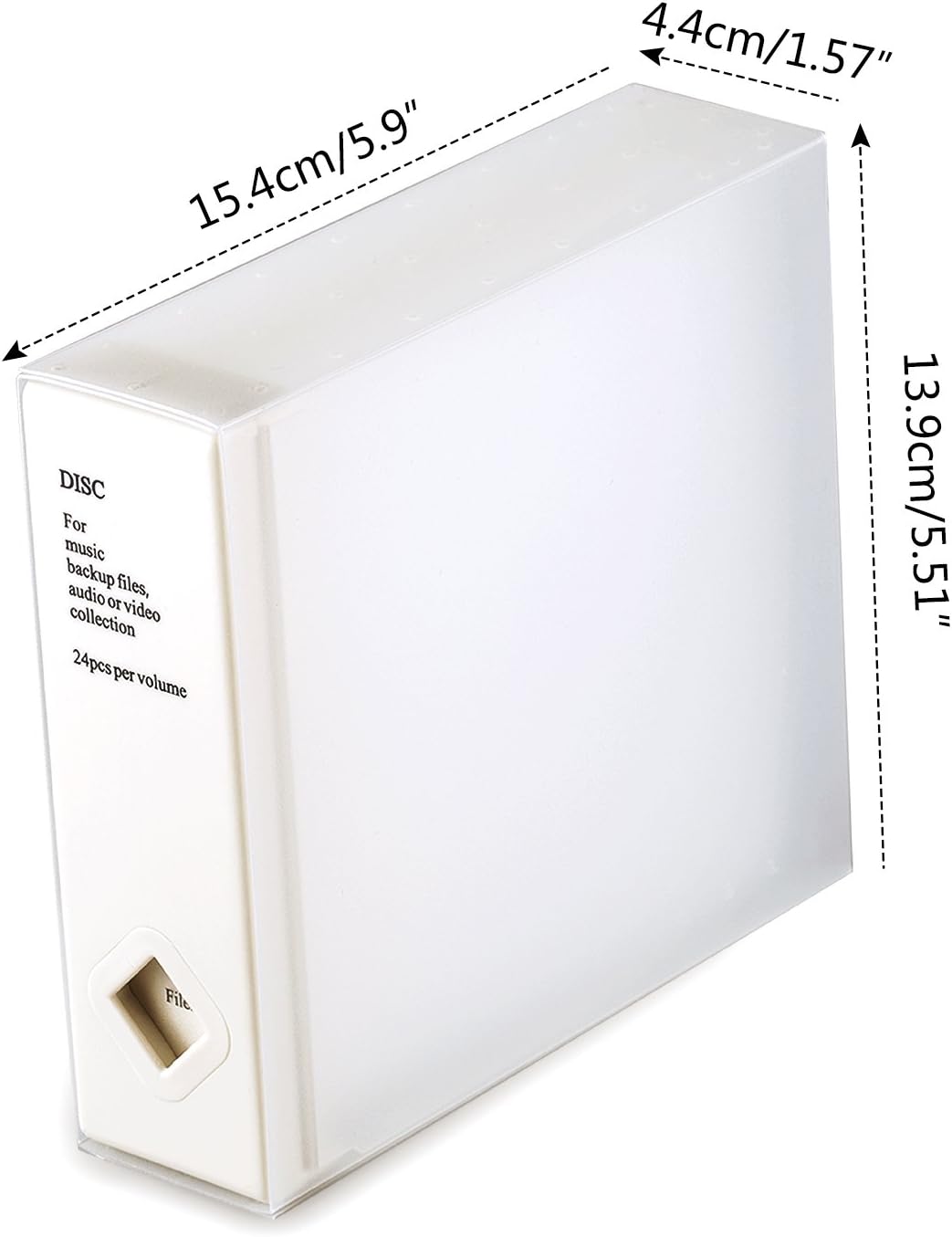 AhfuLife CD Storage Box, Large DVD Storage Boxes, Colorful Space-saving Album CD or DVD Organiser Holds Up to 24 Disks - Image 4