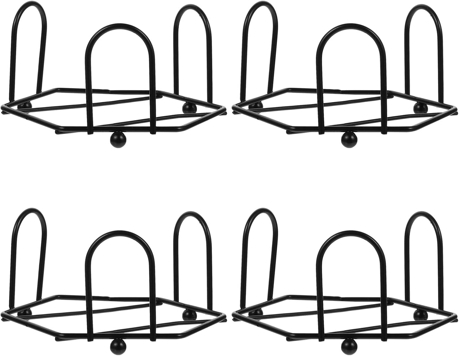 UPKOCH 4pcs Metal Coaster Holder Coaster Holder Vertical Stand