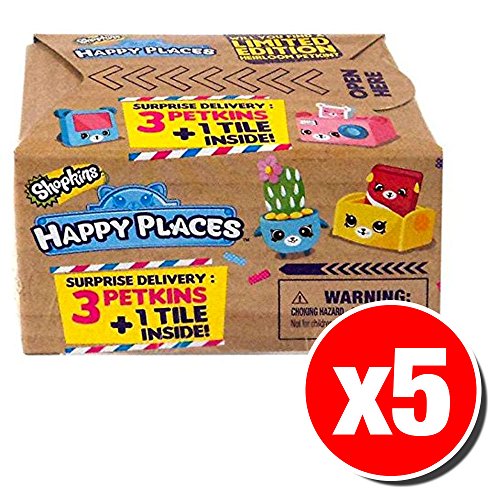 Shopkins Happy Places Surprise Delivery Blind Box (5 Packs Supplied)