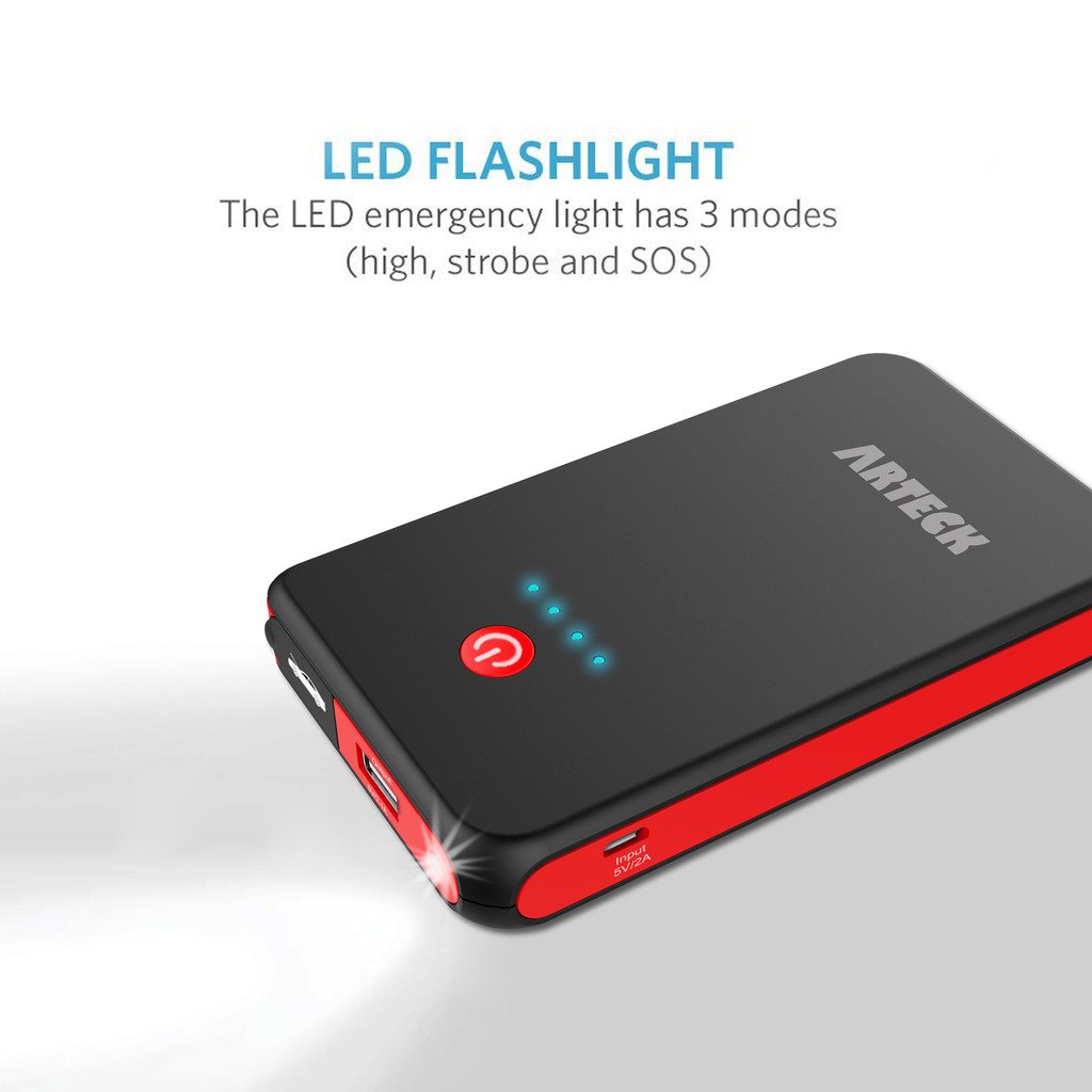 Arteck Car Jump Starter Auto Battery Charger and 8000mAh External
