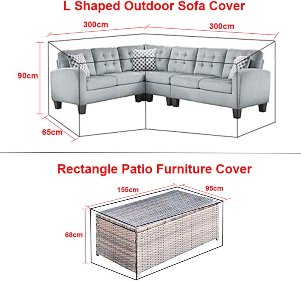 L shaped outdoor sofa coverl shaped patio couch covers with Durable