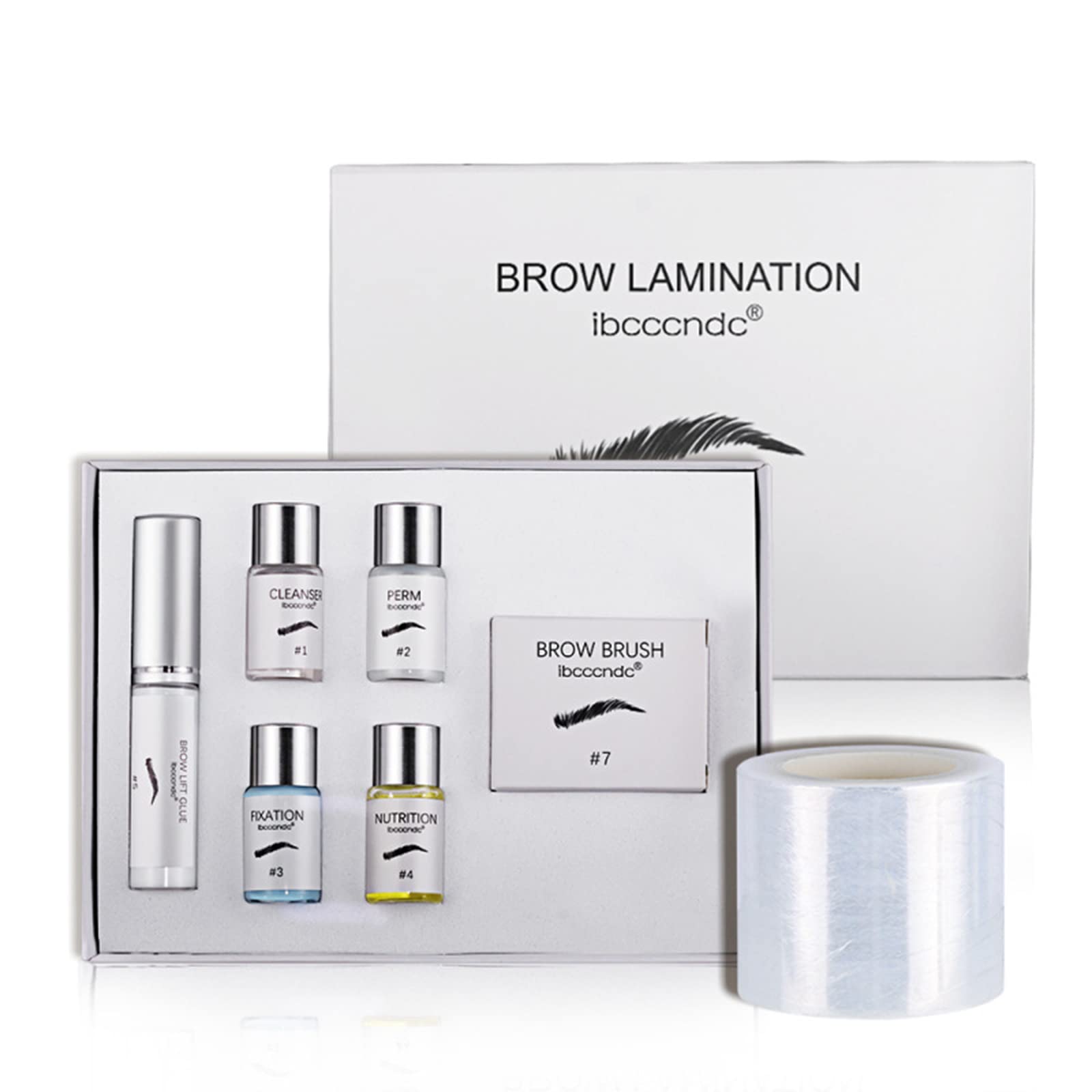 Eyebrow Lamination Kit, Eyebrow Lift Kit, DIY 3D Perm For Brows, 6 Weeks Long Lasting, Semi-Permanent Suitable for Salon,Home Use