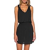 Becca Women's Standard Breezy Basics V Dress, Plunge Neck, Beach Cover Ups