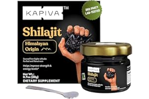 Kapiva Himalayan Shilajit Resin – 100% Pure & Potent | 70%+ Fulvic Acid, 80+ Trace Minerals | 80 Servings x 250mg | Lab Tested for Purity | Natural Energy, Stamina & Immune Support