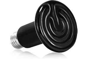 NEPTONION Ceramic Heat Emitter - 150W Reptile Heat Lamp, No Light Emitted Bulb, Reliable and Safe Heat Bulb for Reptile & Amp