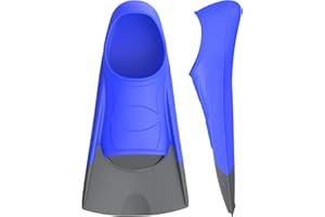 Gintenco Swim Fins, Kids Swim Training Fins for Lap Swimming, Travel Size Flippers with Mesh Bag, Silicone Swimming Fins for Kids Teens Adults Women Men