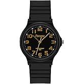 Facasu Kids Analog Watch for Boys Girls,50M Waterproof Children Quartz Soft Strap,Easy to Read Learn Time Watch for Kids Ages 4-15
