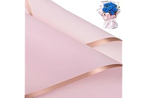 DMIMIA 20 Sheets Flower Wrapping Paper, Waterproof Floral Bouquet Wrapping Paper for DIY Crafts, Gift Packaging, Flower Shop 