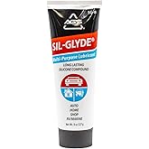 AGS Automotive Solutions SIL-Glyde Multi-Purpose All-Weather Lubricating Compound for All Surfaces - 8 oz Tube, Versitle Multi-Purpose Lubrication, All Weather, Auto, Home, Farm and Shop