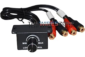 THE WIRES ZONE BLC-3 Universal Wired Bass Remote Level Control Knob for Car Amplifiers Amp Sub