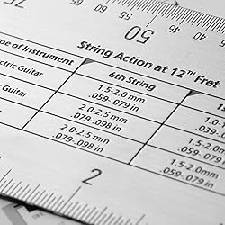 String Action Gauge Ruler, Guitar Height Gauge Set
