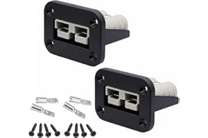 MOONDKIST 2Pcs Socket Panel, 50 Amp Plug Mounting Panel for Anderson SB50 Series Connectors Flush Mount Recessed Plate