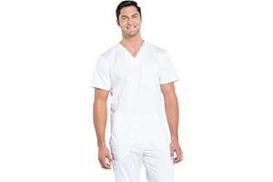 Cherokee V- Neck Men's Scrubs Top with Pockets WW670