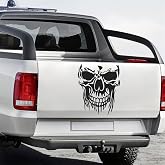 3D Skull Decals for Car Hood, Auto, Truck, SUV, Window - Bumper Stickers for Car Decoration (M#, Black)
