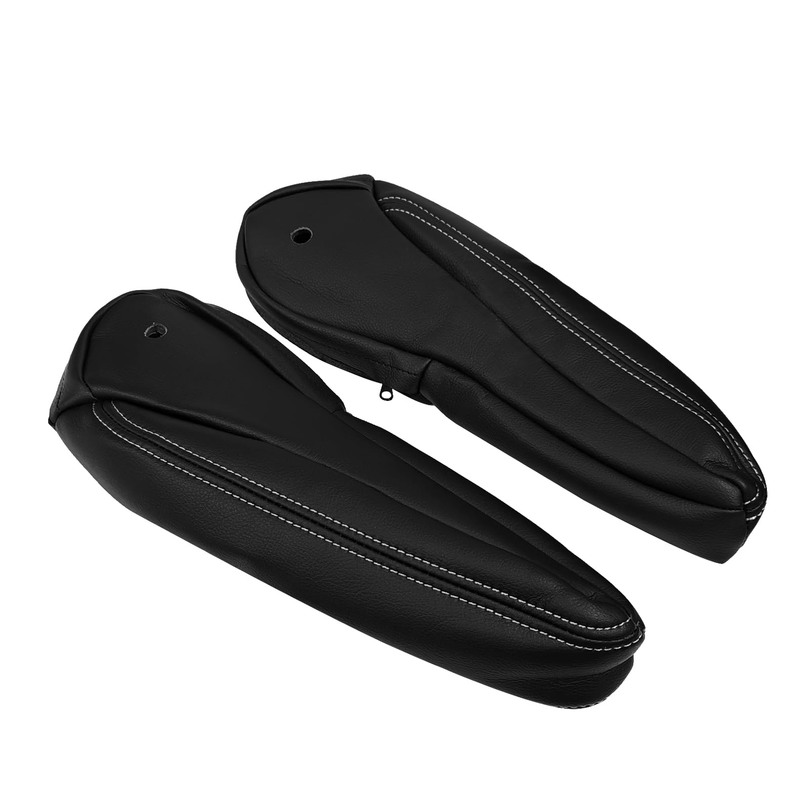 Photo 1 of UINIEBOOM Seat Armrest Leather Cover, Driver & Passenger Replacement Black Seat Armrest Cover Compatible with Chrysler Town & Country 2011-2016