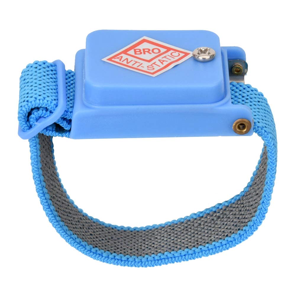 Sonew Anti Static Wrist Straps, Cordless Anti-Static Wrist Strap Discharge Band, ESD Discharge Cable Band Wrist Strap-Blue