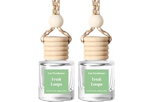 C CLASSY PERSONALIZED JEWELRY C Classy Car Air Freshener Hanging 2 Pack, Fruit Loops Essential Oil Diffuser for C ar, Air Freshener Cute, Long-Lasting Fragrance, Car Air Fresheners for Women & Men Gift, Made in USA