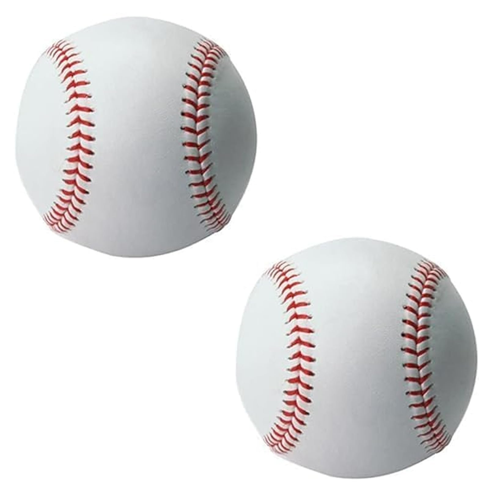 WanderGo Standard 9-Inch Baseball, One Soft And One Hard Two Baseball Ball, Rounders Ball for Practice & Games, for Outdoor Sports for Adult