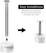 GIONAR Toilet Seat Fittings Kit 12 Pcs Universal Expanding Nuts Screws view 5