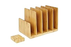 Kenley Desktop Organizer - Bamboo Wood File