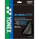 Yonex Badminton String BG Exbolt 63 |Black |Gauge 0.63mm|Quick Repulsion