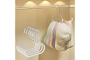 Stainless Steel Hat Hanger Organizer, Non-Slip Round Ring, Space-Saving Closet Hooks for Hats Scarves Socks Underwear, White,