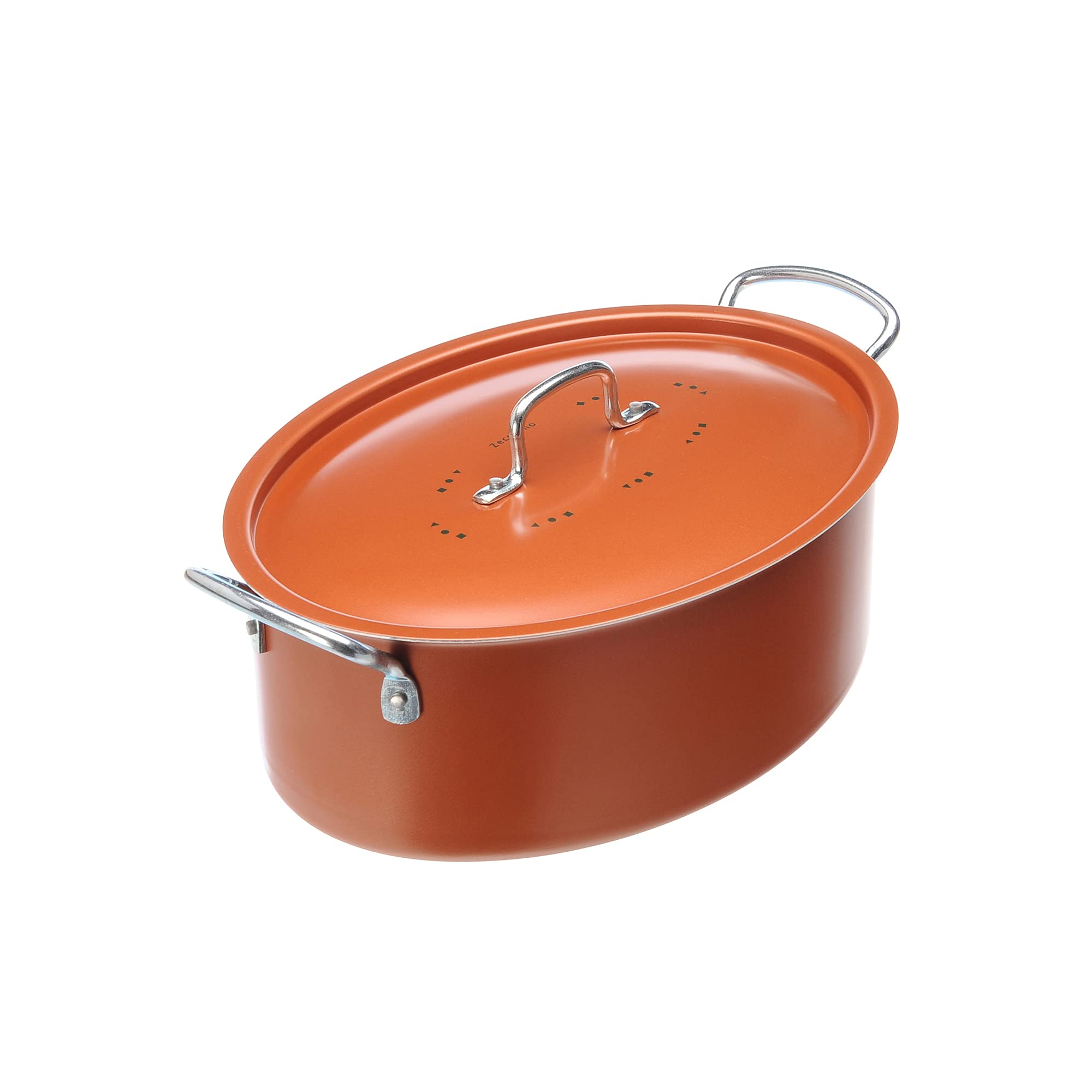 Moneta Zecchino Oval Casserole with Aluminium Lid 28 cm, Food, Silver