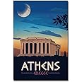 Athens Greece Travel Vintage Art Refrigerator Magnet Size 2.5" x 3.5"
