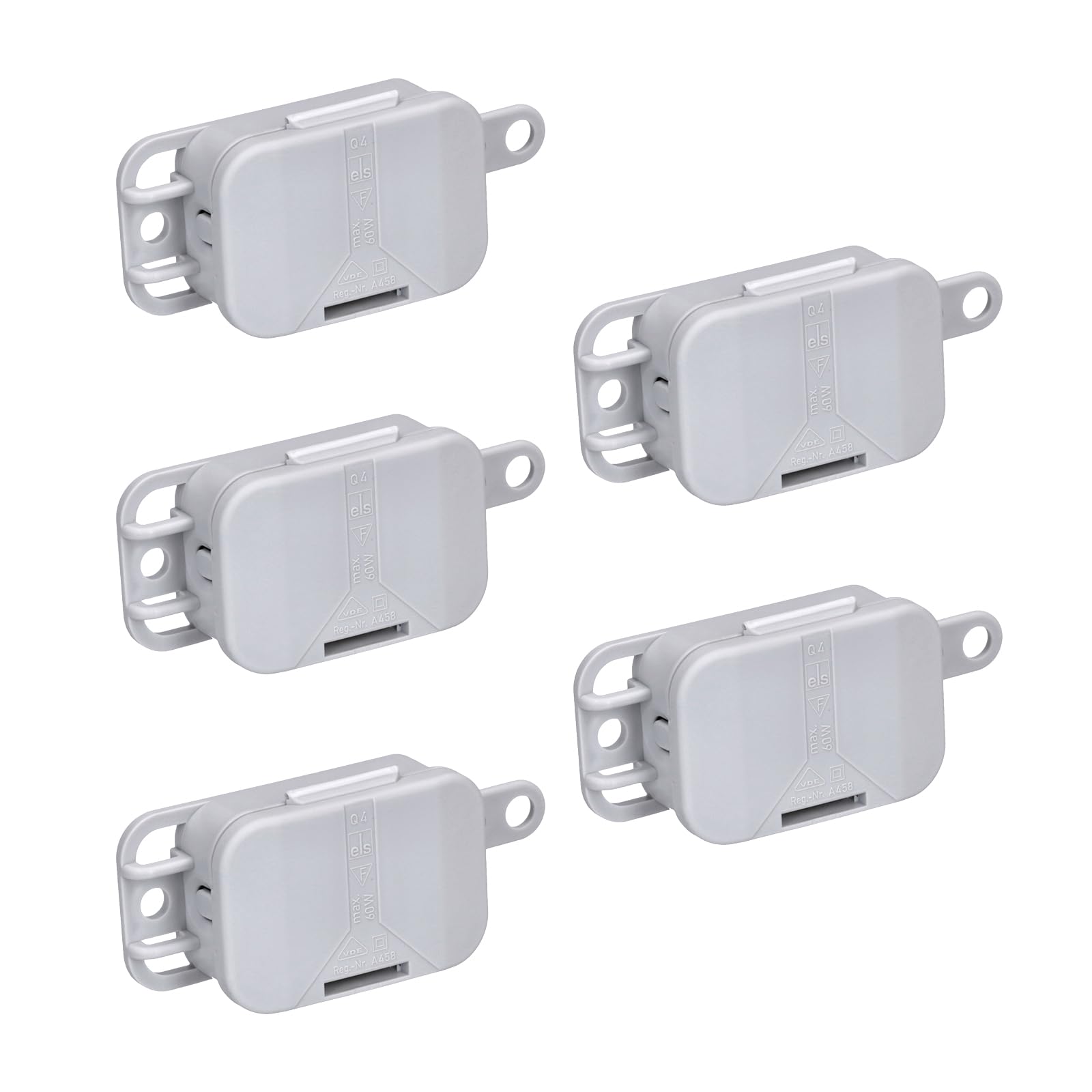 Spelsberg Junction Box IP20 Q4 Grey 33490401 (5 Piece Junction Box) AK3-AT1-GL-M-X