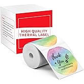 M110 Labels Compatible with M100/M110/M120/M260/M220/M150/M421/241BT/243BT, 1.96" x 1.96"(50x50 mm), Thermal Circle Gradient Color Label for Logo/Gift Labels/Thank You Label/,140 Labels/Roll