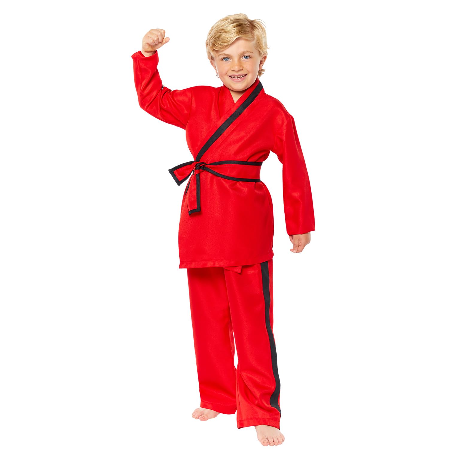 amscan Unisex Kids Cobra Kai Eagle Fang Fancy Dress Costume (Age 4-6 Years)