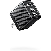 INVZI GaNHub 45W USB C GaN Charger, 2 Ports Foldable PPS Fast Charger Supports Super Fast Charging for Samsung Galaxy S24 Ultra/S23, iPhone 16/15, iPad Pro, Pixel