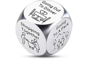 ACCOLIAMBER Couples Date Night Idea Stocking Stuffers for Adults Women Men White Elephant Gifts for Adults for Women Decision Dice Gift for Boyfriend Girlfriend Husband Wife Anniversary Valentines