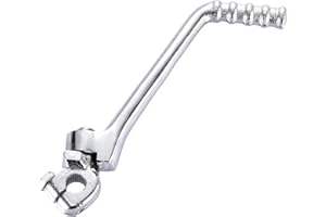 WOOSTAR 15mm Kickstart Lever Pedal Replacement for 50cc 70cc 90cc 110cc 125cc 150cc Pit Bike Dirt Bike Silver