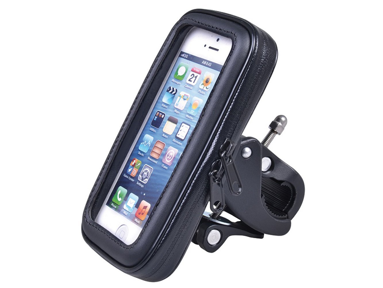 Maclean MC-688 Handlebar Bag Waterproof Mobile Case Cellphone Pouch Bike Bracket Mount Holder (M)