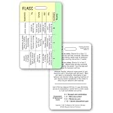 FLACC Pain Scale - Vertical Badge Reference Card (1 Card)