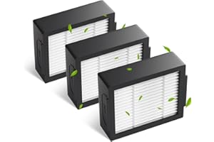 EAGLEGGO 3-pack 4639161 High-Efficiency Filter for iRobot Replacement Parts Vacuum Filter, Roomba e, i & j Series, and Roomba Combo i1+ i3 i3+ i4 i5 and j5 Series