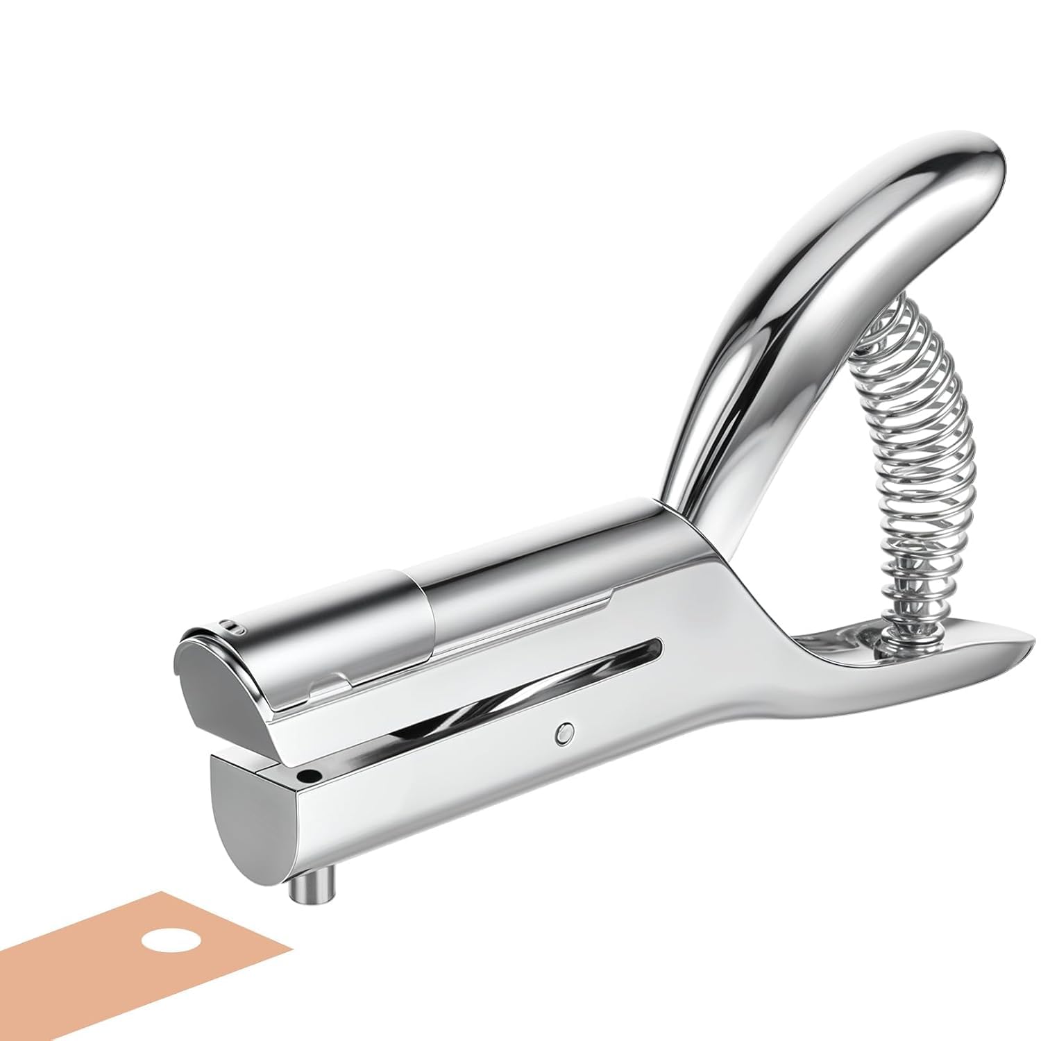 Photo 1 of 1/4 inch Hole Punch,Single Heavy Duty Hole Punches Paper Punch Portable Hand Held Long Hole Punch Small Hole Puncher Single for Tags Paper Cards Plastic Cardboard (1/4''-6MM Hole)