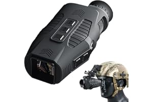 LIZHOUMIL Night Vision Goggles, R11 Digital Night Vision Monocular for 100% Dark with 1080p Video, 5X Digital Zoom, 300m Long Distance Infrared Night Vision Scope for Hunting, Camping, Travel