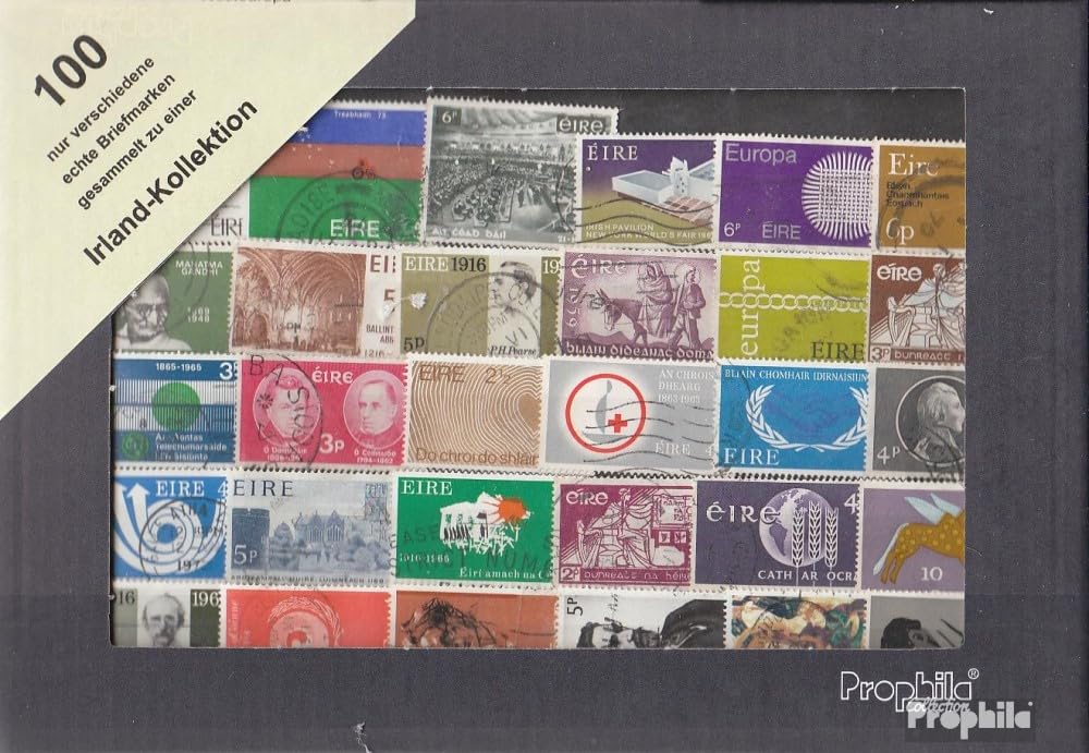Prophila Collection Ireland 100 various stamps (Stamps for collectors)