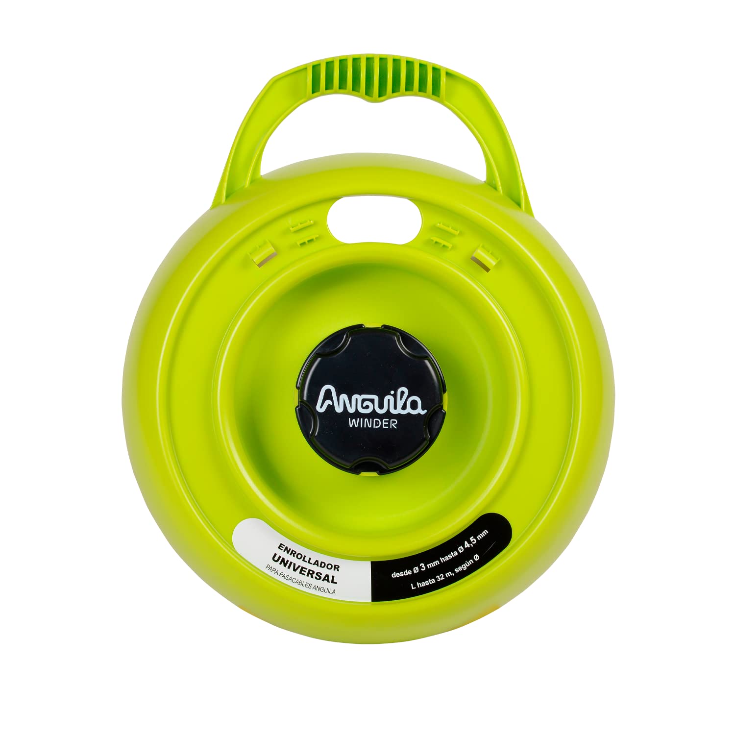 Anguila Max Winder Universal Reel, Black, Diameter from 3 to 4.5 mm, Up to 32 Metres