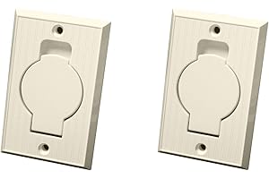 (2) Central Vacuum Wall Hose Inlet Almond Beige for Beam - NEW
