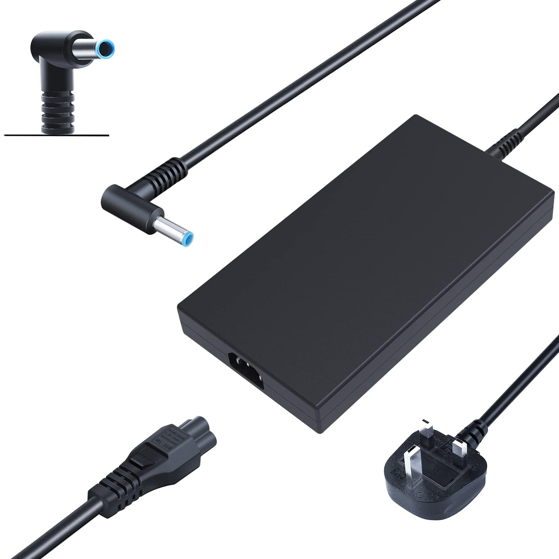 200W 19.5V 10.3A Laptop Charger compatible with HP Omen Envy Zbook Pavilion gaming 15 17 835888-001 L00818-850 693708-001 AC Adapter(4.5 * 3.0mm)