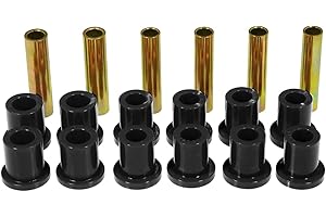Prothane 6-1004-BL Black Rear Spring Eye and Shackle Bushing Kit