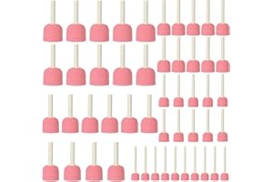 RHBLME 50 Pack Assorted Size Round Sponges Brush Set, 5 Sizes Paint Sponges for Kids, Foam Brushes for Painting with Wooden Handle - Used for Kids Arts and Crafts, Stencils, etc